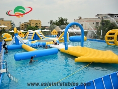 All The Fun Inflatables and Inflatable Water Aqua Run Challenge Aqua Park