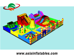 inflatable amusement theme trampoline park