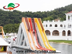 All The Fun Inflatables and customize 2 lanes Challange inflatable water slide adult or kids
