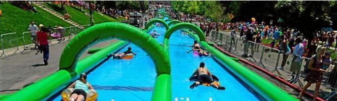 Outdoor Giant Water 1000 ft Slip N Slide Inflatable Slide