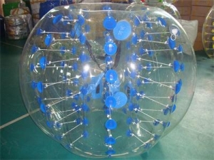 Various Styles Blue Color Dots Bubble Soccer Ball