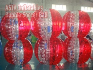 Half Color Bubble Soccer Ball