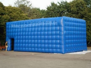Blue Inflatable Cube Tent