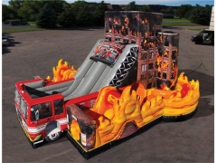 Inflatable Fire Rescue Obstacle Course