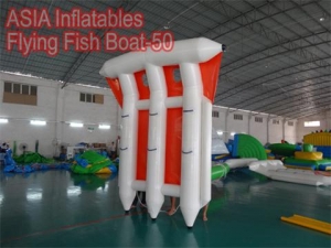 Colorful Inflatable Flying Fish Boat