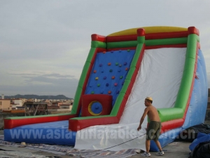 Inflatable Climbing Wall Slide