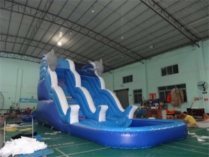 Doubel Drop Dolphin Wave Water Slide