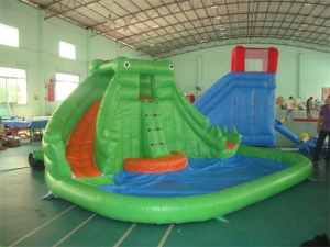 Blast Zone Splash Inflatable Water Slide