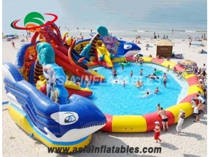 Inflatable Big Shark Water Park