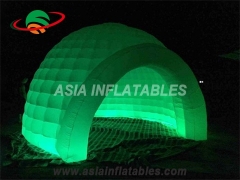 Inflatable lighted tent with led for event