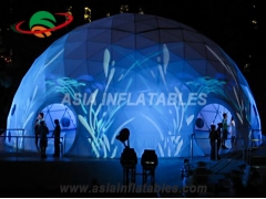 Inflatable lighting tent