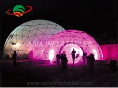 Inflatable lighting tent