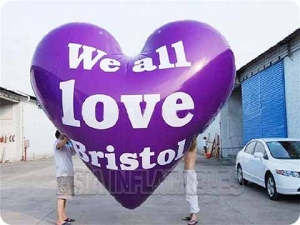 Inflatable Helium Heart Balloon