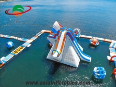 Newest Inflatable giant round slide aqua park giant slide air tight with cheap price for Sale