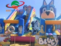 Giant Bluey Theme Inflatable Funcity For Sale
