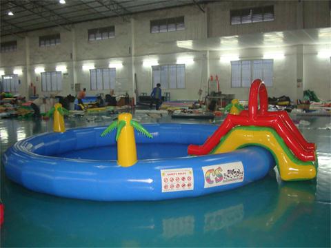 Inflatable water pools